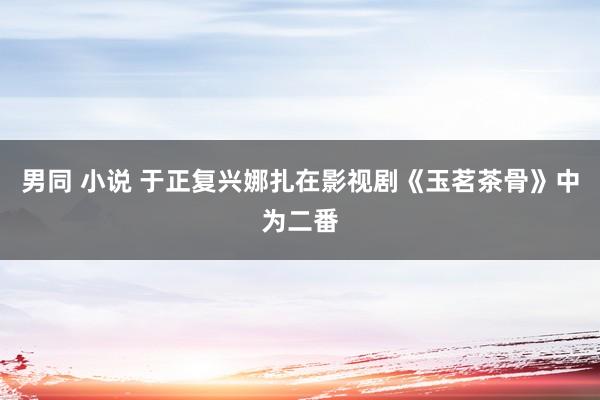 男同 小说 于正复兴娜扎在影视剧《玉茗茶骨》中为二番